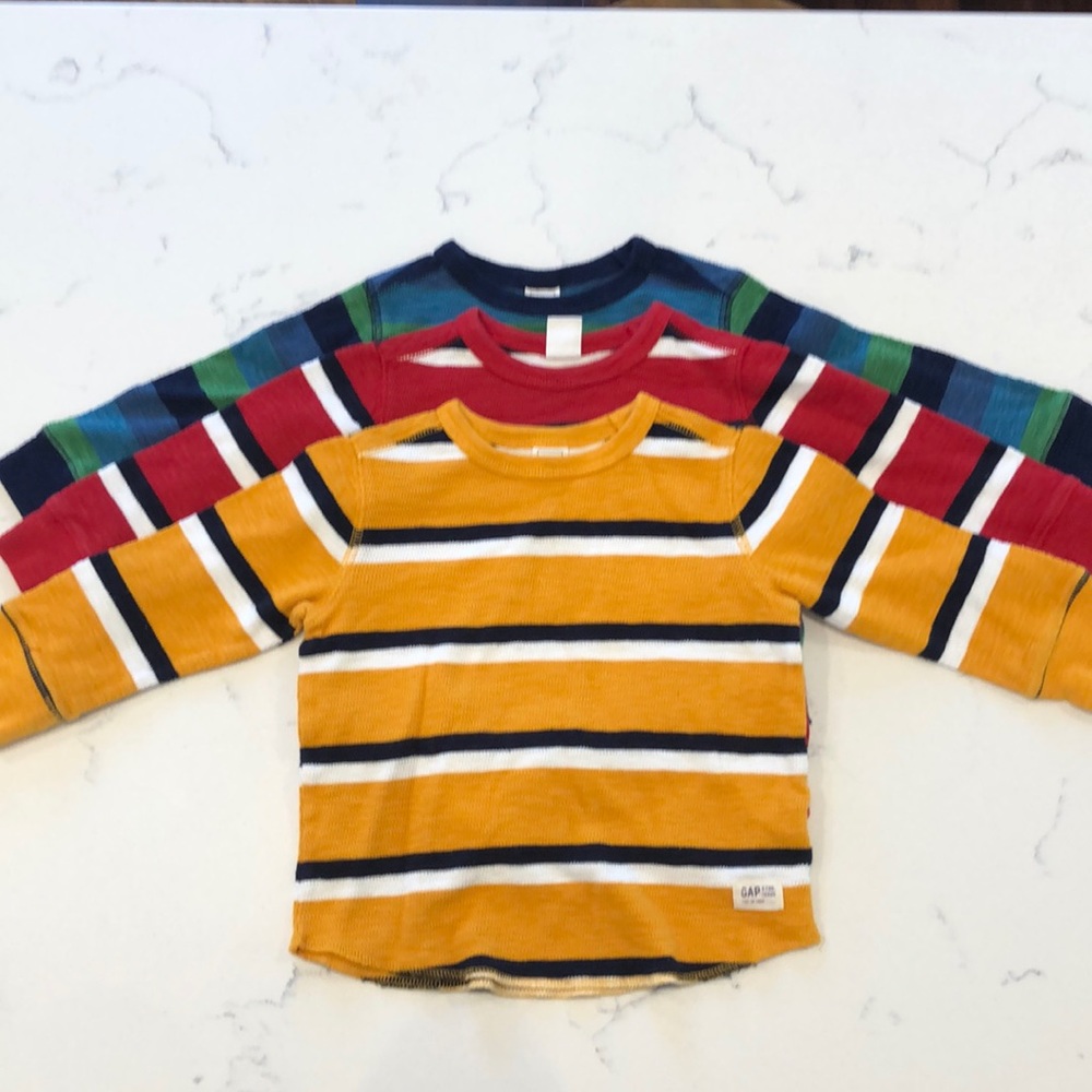 Baby Gap Long Sleeve Striped Shirt 3 pack